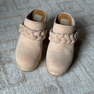 Dolce Vita Beige Braided Clogs